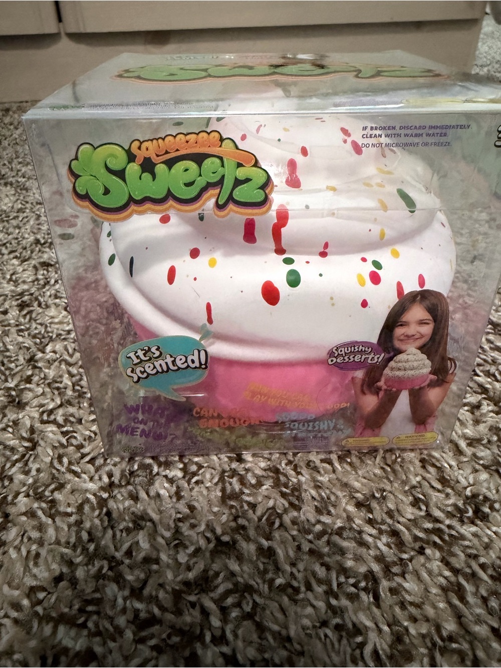 Scented Pink Cupcake Squishy Toy